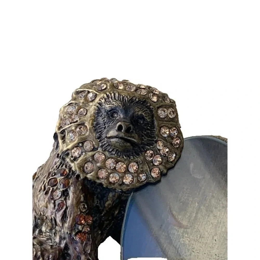 *RARE* Vintage JAY STRONGWATER Jeweled Monkey Picture Frame - NWOT